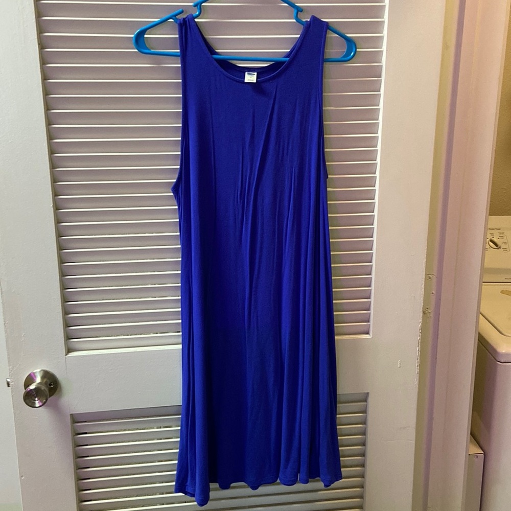 Old Navy blue beach dress. Medium. Never worn.